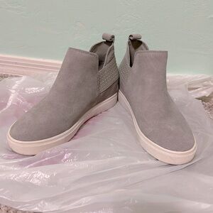 Steve Madden suede wedge sneakers